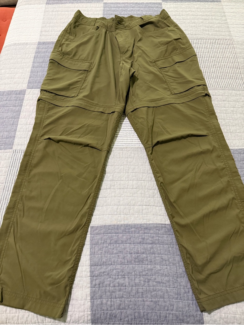 REI Olive Convertible Cargo Pants